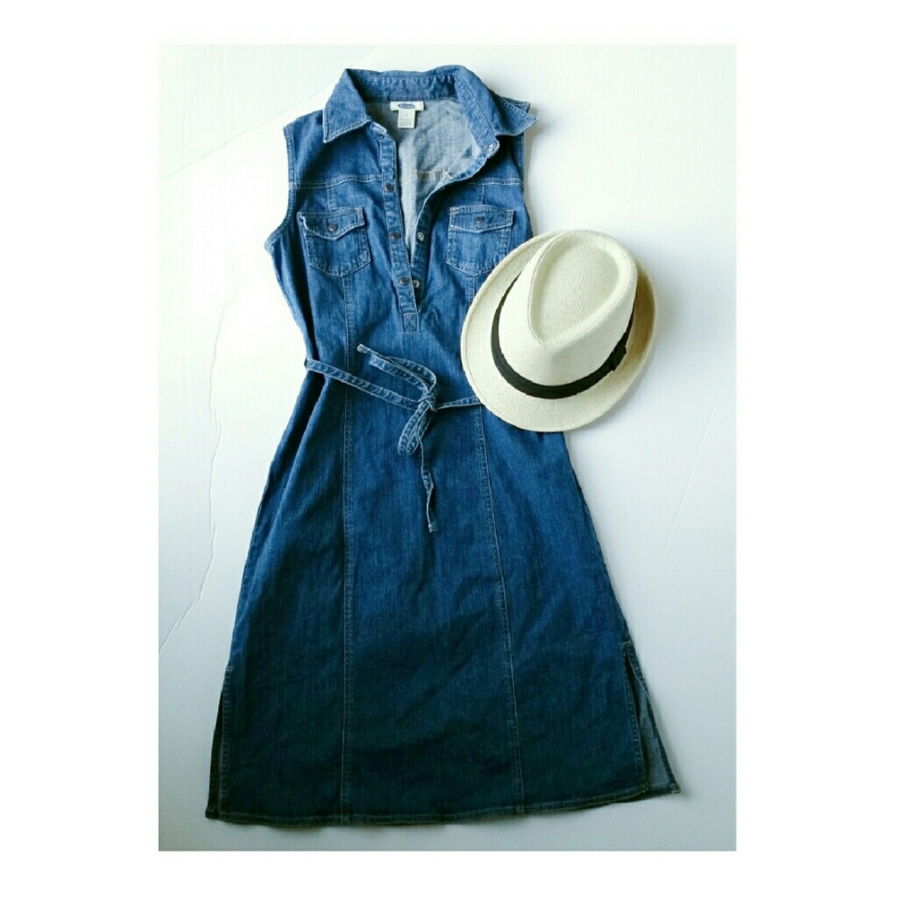 Old Navy denim sleeveless dress